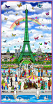Charles Fazzino 3D Art Charles Fazzino 3D Art Waking Up In Paris (AP)